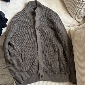 Banana Republic Taupe Cardigan Sweater